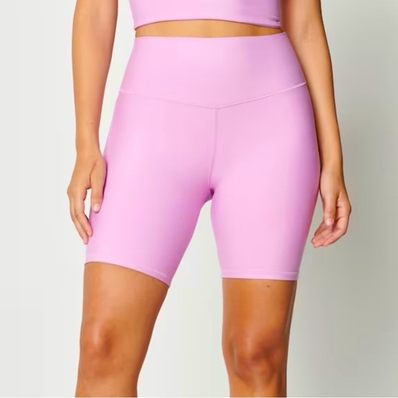 NWT YPB By Abercrombie & Fitch SculptLUX 7" Bike Short Warm Pink Size XS - Picture 1 of 9
